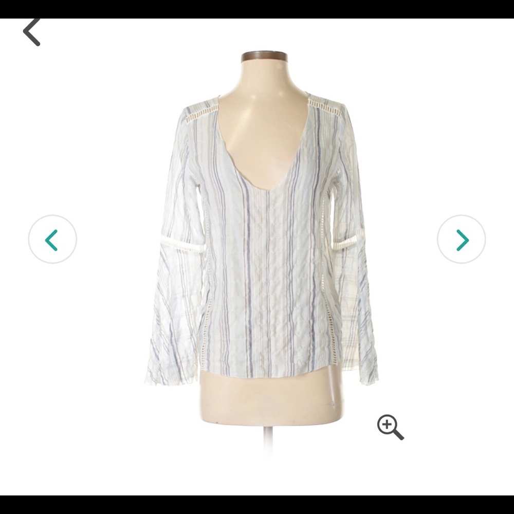 Stripe Linen Top